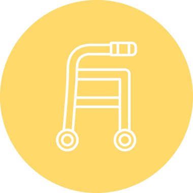 Tramvay simgesi, basit vektör illüstrasyonu