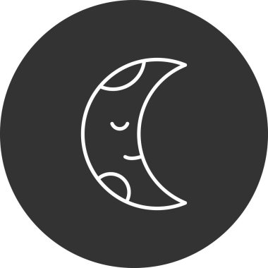 Ay simgesinin vektör illüstrasyonu