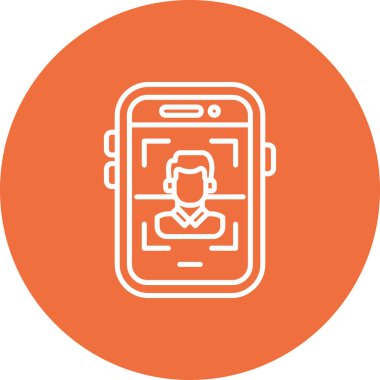 Akıllı telefon. Web simgesi basit illüstrasyon