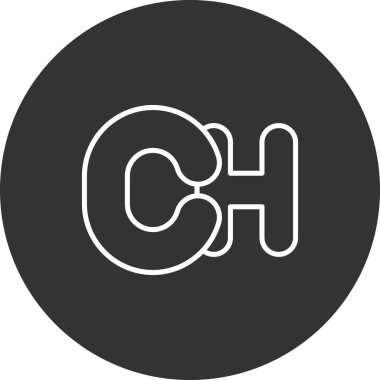 Tek izole edilmiş simge ögesinin vektör illüstrasyonu