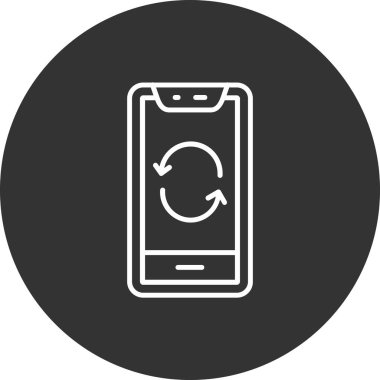 Telefon simgesi vektör illüstrasyonu