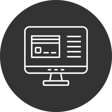 Web simgesi, vektör illüstrasyonu