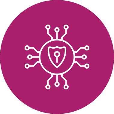 Virüs simgesinin vektör illüstrasyonu