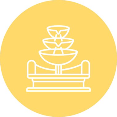 fıskiye ikon vektör çizimi tasarımı