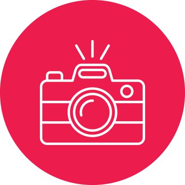 kamera modern simge çizim vektörü