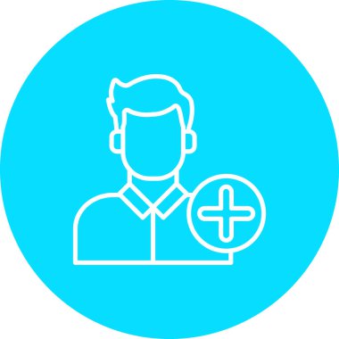 İnsan simgesinin vektör illüstrasyonu