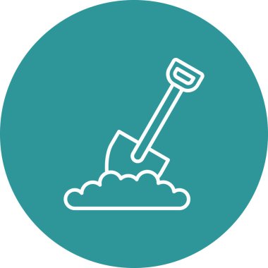 kürek simgesi vektör illüstrasyonu