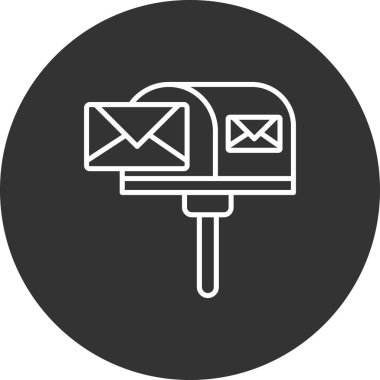 soyut arkaplanda e-posta simgesi izole edildi