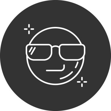 emoji yüz simgesinin vektör illüstrasyonu