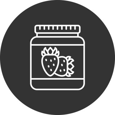 Kavanoz. Web simgesi basit illüstrasyon