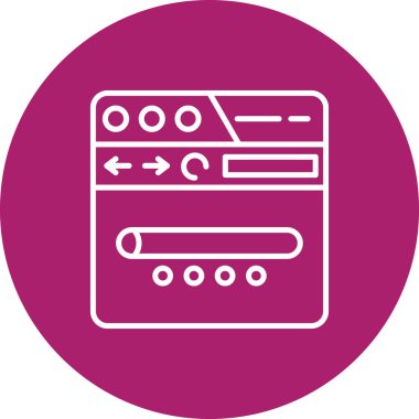 Fırın simge vektör çizim