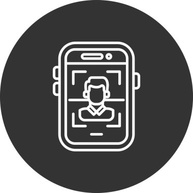 Akıllı telefon simgesinin vektör illüstrasyonu