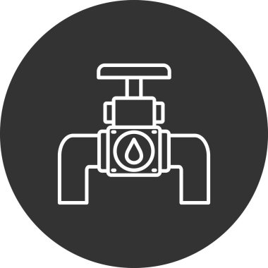 Modern b 'nin vektör illüstrasyonunda gaz ikonu yok