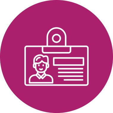 Benzersiz erkek kullanıcı profili vektör çizgisi simgesi