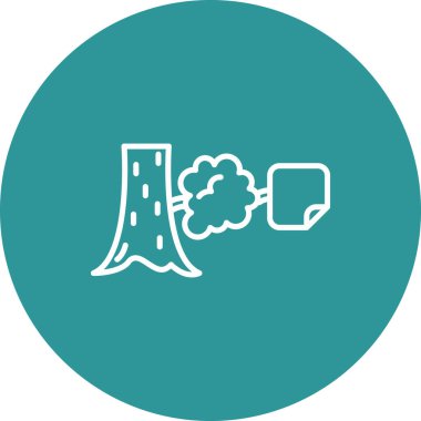 Eşsiz Ağaç Vektör Satırı Simgesi