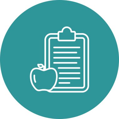 Soyut arkaplanda izole edilmiş pano simgesi, vektör illüstrasyonu