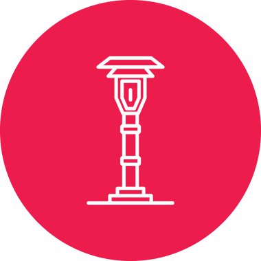 Bir saat simgesinin vektör illüstrasyonu