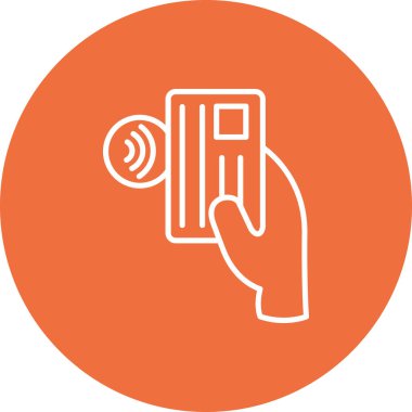 Bir smartphone simge vektör çizim