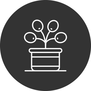 çiçek simgesi vektör illüstrasyonu