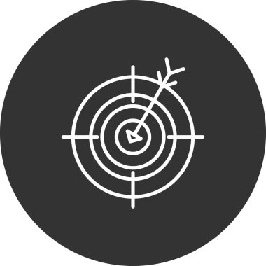 Hedef. Web simgesi basit illüstrasyon