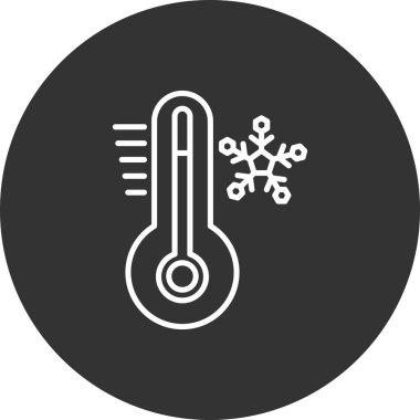 termometre ağ simgesi vektör çizimi