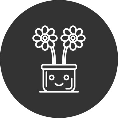 Bir çiçeğin vektör illüstrasyonu