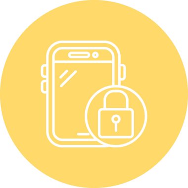 ikon vektör illüstrasyonunu kilitle