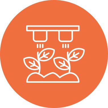 Bitki simgesinin vektör illüstrasyonu