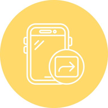 Vektör akıllı telefon simgesi illüstrasyonu