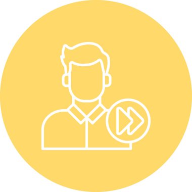 İnsan simgesinin vektör illüstrasyonu