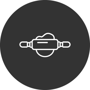 Modern b 'nin vektör illüstrasyonu insansız hava aracının ikonundan yoksun