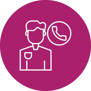 Müşteri hizmeti simgesi, vektör illüstrasyonu