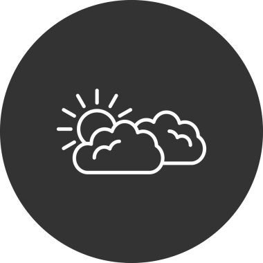 Hava durumu simgesi, vektör illüstrasyonu