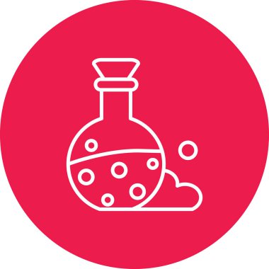 Kırmızı şarap ikonunun vektör çizimi