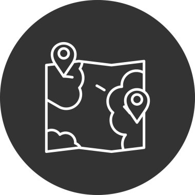 Harita işaretleyici vektör illüstrasyonuName