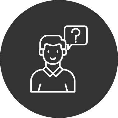 İnsan simgesinin vektör illüstrasyonu