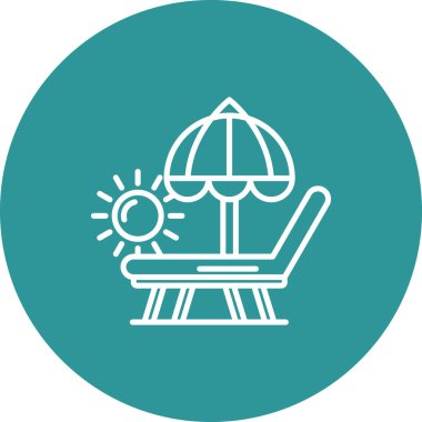 Bir ağaç simgesinin vektör illüstrasyonu