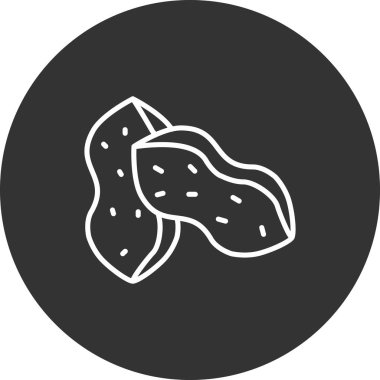 Vektör illüstrasyonu, sebzelerin basit simgesi