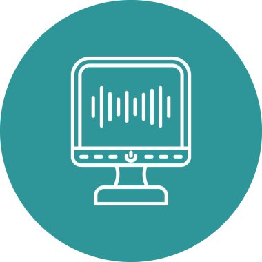 Bilgisayar simgesi. vektör illüstrasyonu