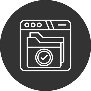 Çamaşır simgesinin vektör illüstrasyonu