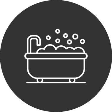 Küvet. Web simgesi basit illüstrasyon