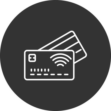 Kredi kartı ikonu. Basit tasarım