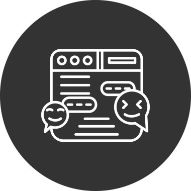 Modern simgenin vektör illüstrasyonu