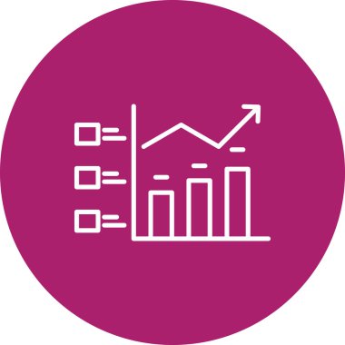 grafik simgesinin vektör illüstrasyonu