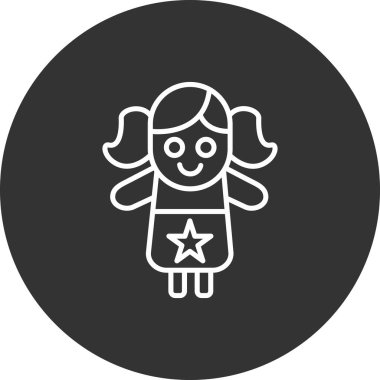 Bebek simgesinin vektör illüstrasyonu