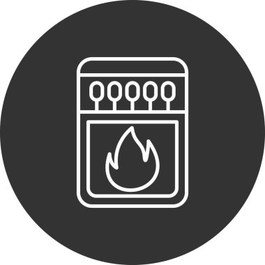 gaz ocağı kutsal kişilerin resmi, vektör çizim