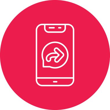 Vektör akıllı telefon simgesi illüstrasyonu