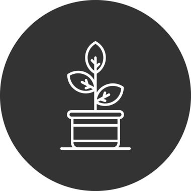 Vektör illüstrasyonu, bitki simgesi