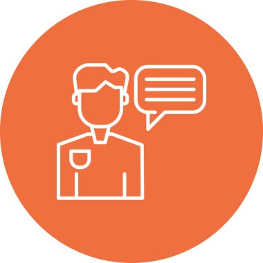 İnsan simgesinin vektör illüstrasyonu