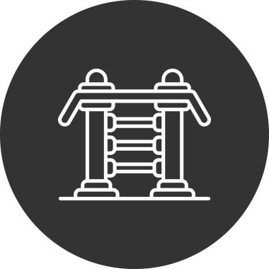 Köprü. Web simgesi basit tasarım